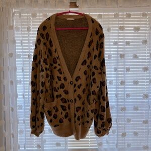 Altard state XL leopard cardigan